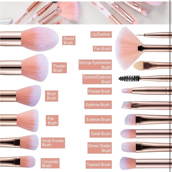 16 piece Makeup Brush Set - Picture 4 of 7